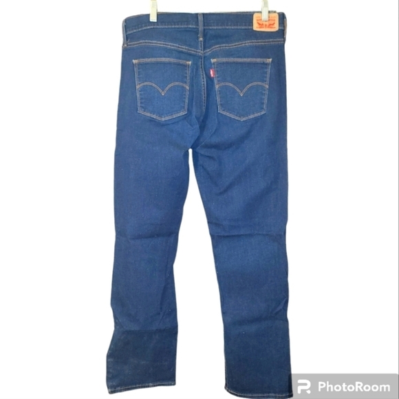 Levi's Slimming Straight medium wash  straight leg jeans with stretch - Picture 2 of 7